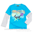 Bright colors 100% cotton long sleeve boy T-shirts